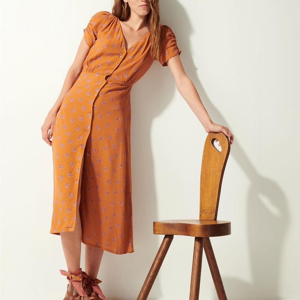 nwt sessùn upala midi dress || lao sunset lodi